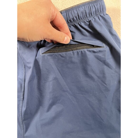 Path Projects Shorts Mens Sykes PX Size L Navy Running Hiking Workout Nylon - Picture 5 of 7